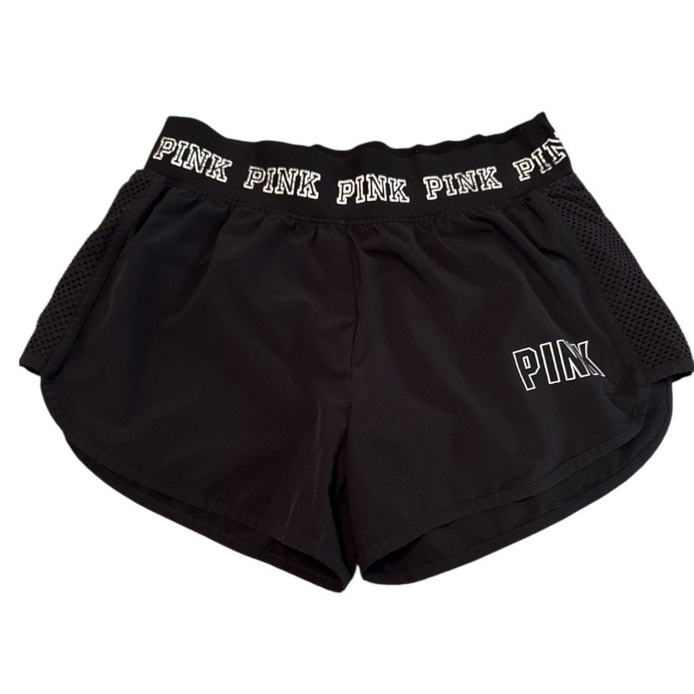 Victoria's Secret PINK Ultimate Black‎ Athletic Running Shorts w Lining Small
